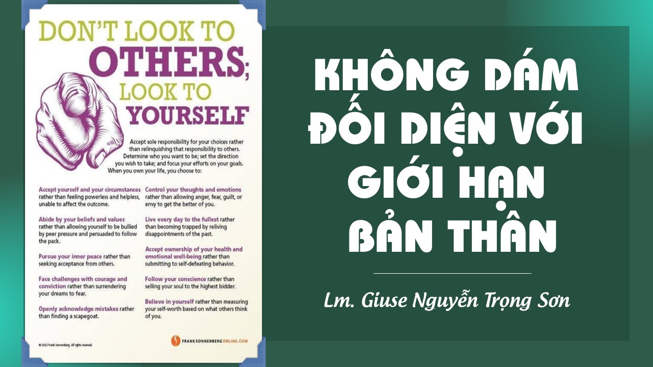 Không dám đối diện với giới hạn bản thân - Thứ Bảy Tuần XVII - Mùa Thường Niên