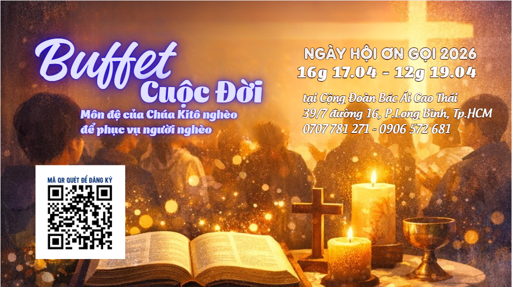 Ngày Hội Ơn Gọi 2026 - Chủ đề: “BUFFET CUỘC ĐỜI”