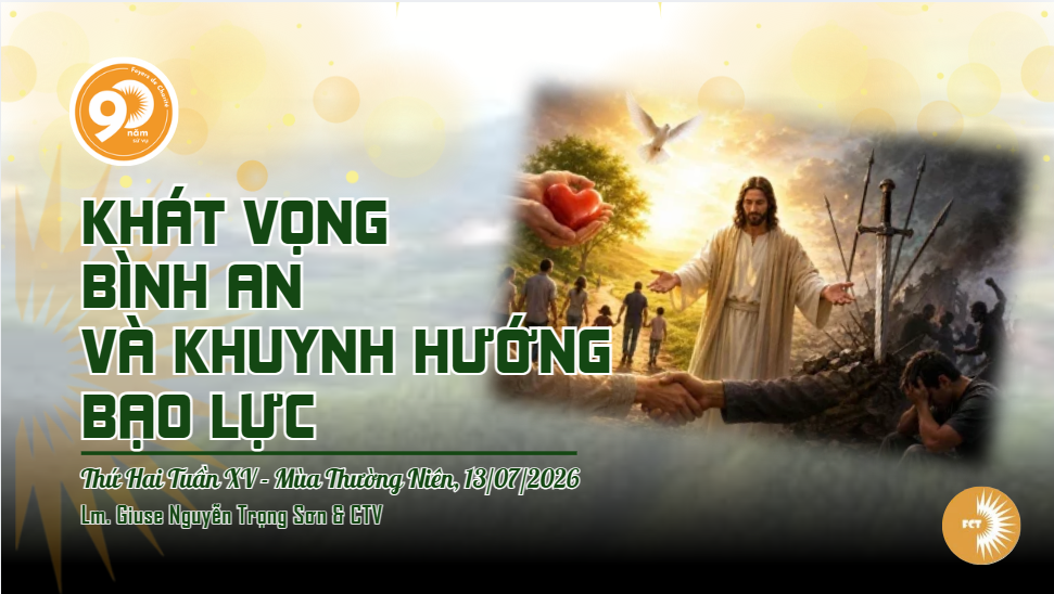 Khát vọng bình an và khuynh hướng bạo lực - Thứ Hai Tuần XV - Mùa Thường Niên