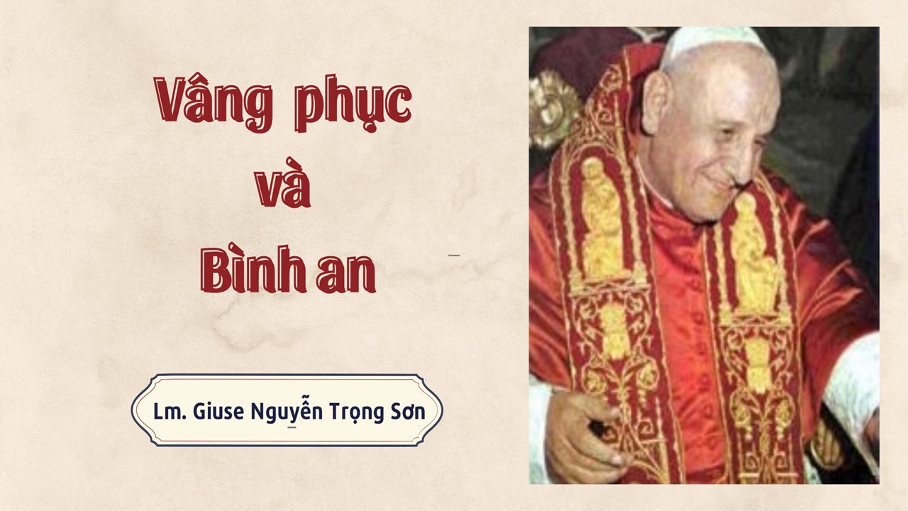 Vâng phục và bình an - Thứ Sáu Tuần XXVII - Mùa Thường Niên