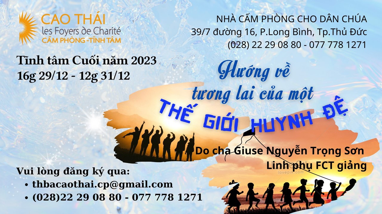 Tĩnh Tâm Cuối Năm 29.12.2023 - 31.12.2023