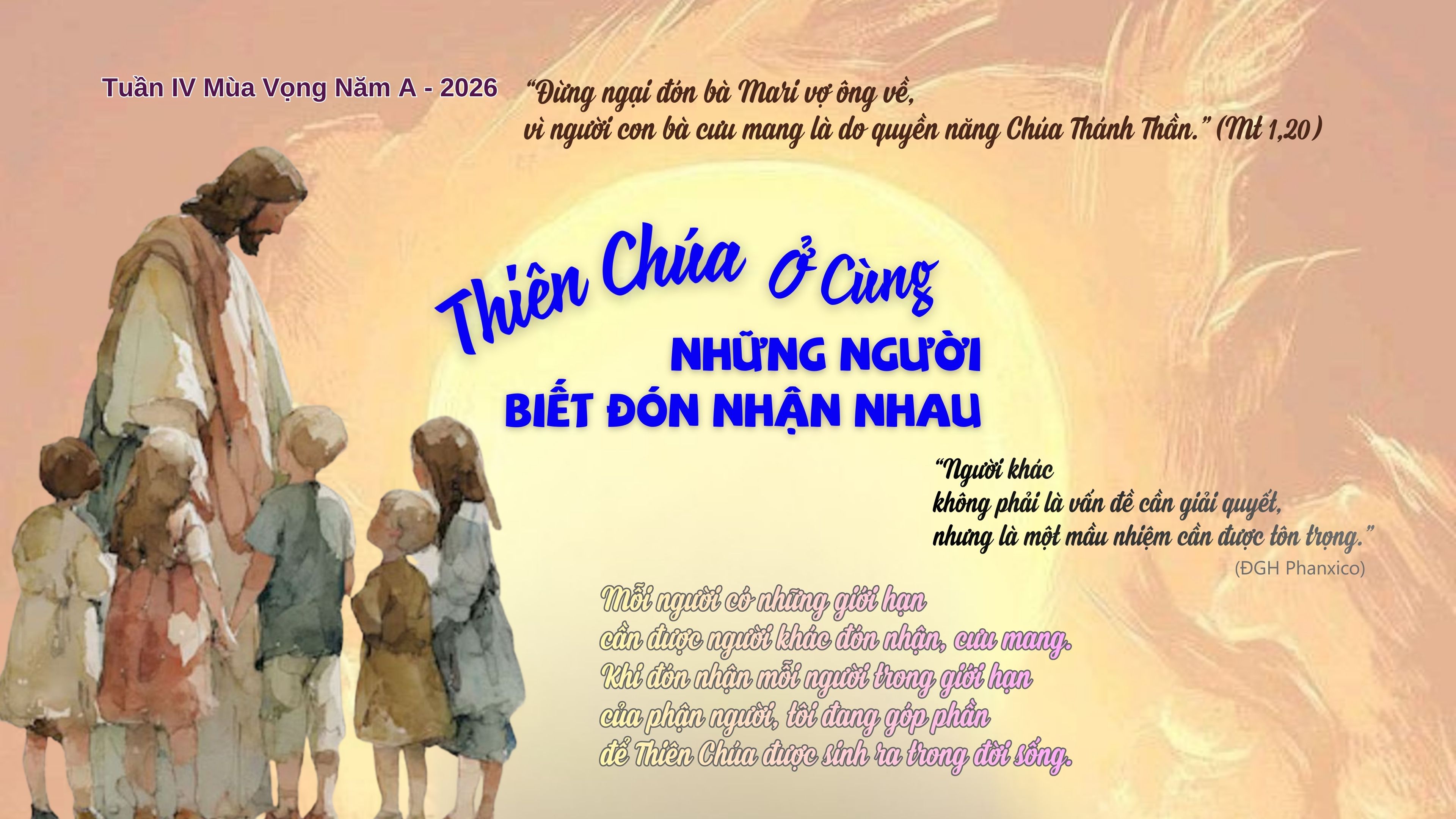 Hành trình mùa Vọng: Chúa nhật IV - mùa Vọng A
