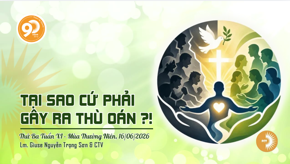 Tại sao cứ phải gây ra thù oán ?! Thứ Ba Tuần XI - Mùa Thường Niên
