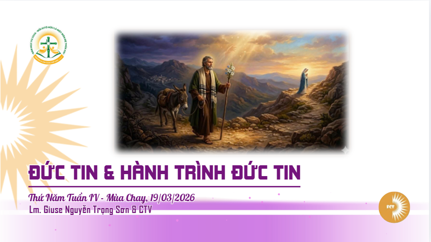 Đức tin và hành trình đức tin -  Thứ Năm 19/03/2026, Thánh Giuse