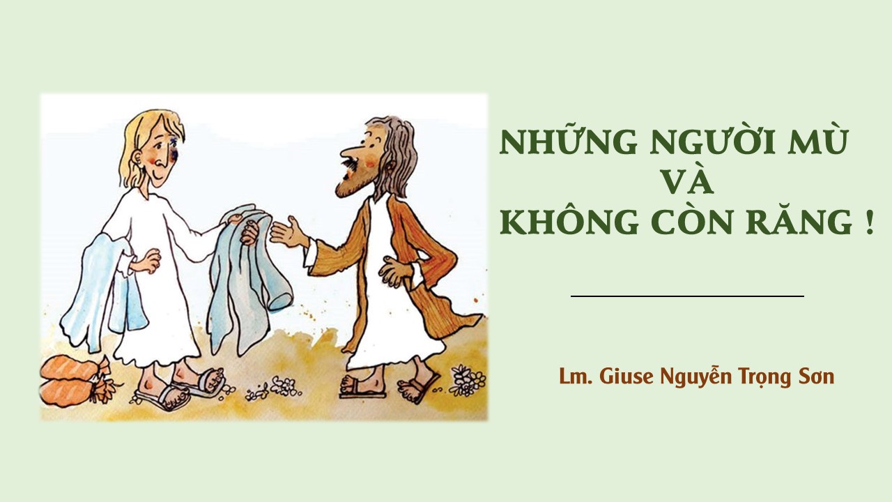 Những người mù và không còn răng ! Thứ Hai Tuần XI - Mùa Thường Niên