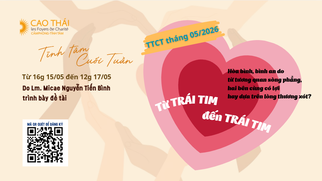 Tĩnh Tâm Cuối Tuần, từ 15.05-17.05.2026