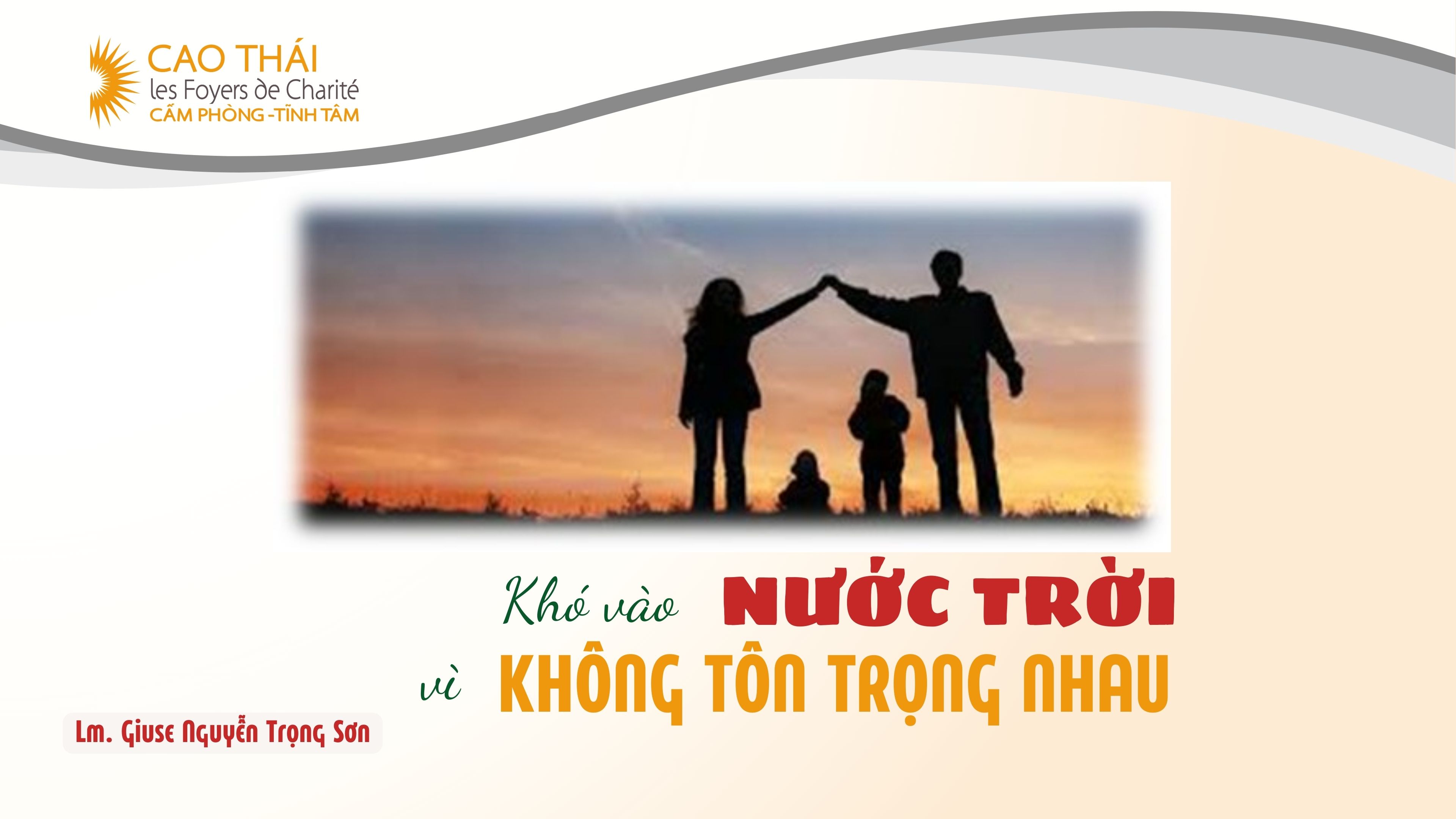 Khó Vào Nước Trời Vì Không Tôn Trọng Nhau - Thứ Tư Tuần XXX - Mùa Thường Niên