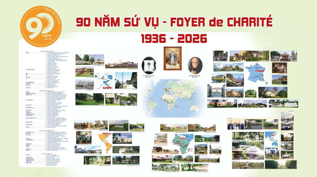 90 năm Foyers de Charité : Một Hành Trình Của Ánh Sáng, Bác Ái và Tình Yêu