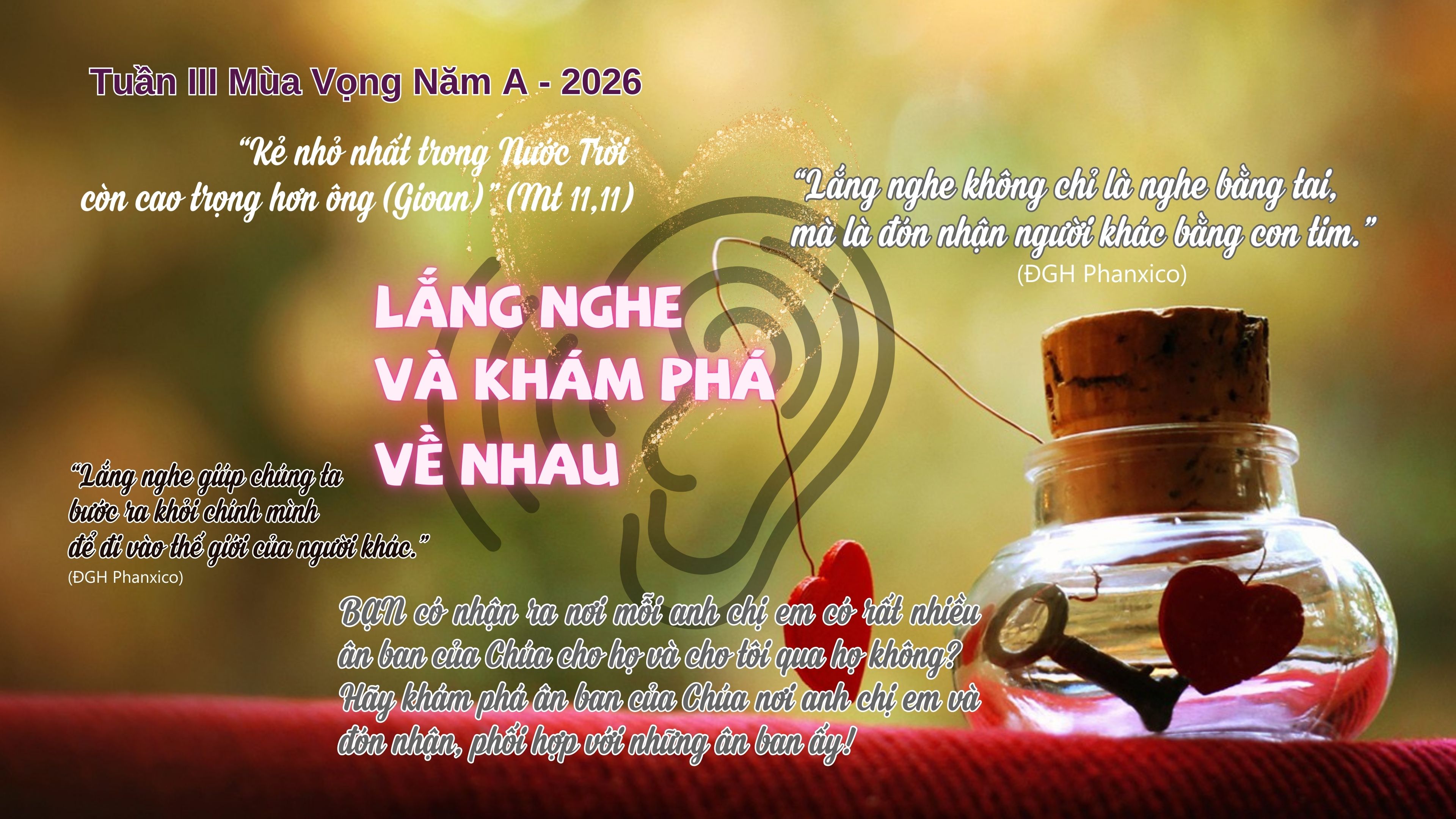 Hành trình mùa Vọng: Chúa nhật III mùa Vọng A