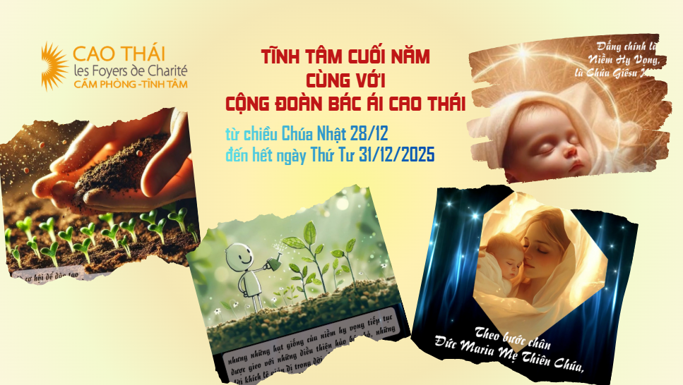 Tĩnh tâm Cuối Năm, từ 28.12.2025 - 31.12.2025
