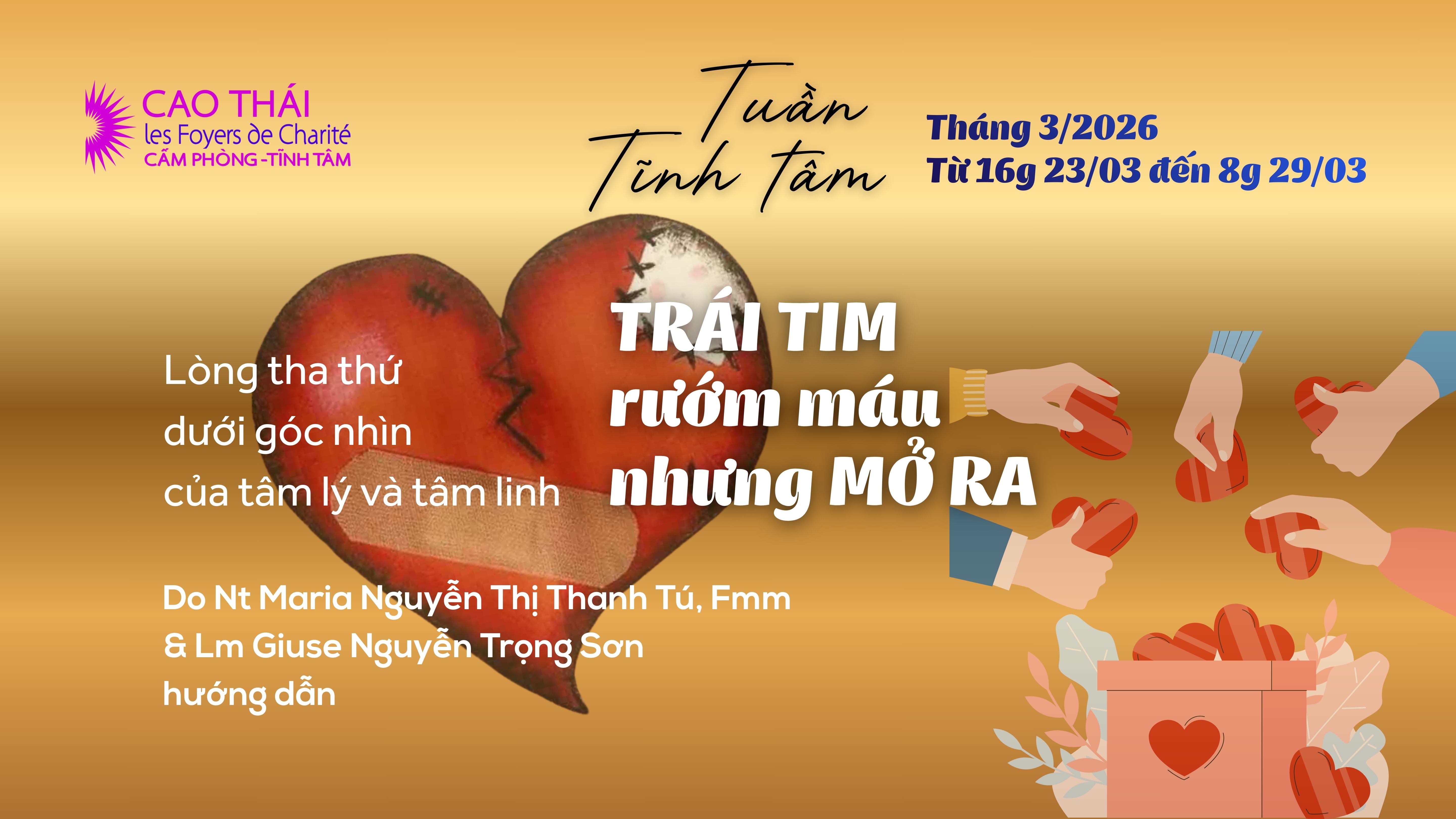 Tuần Tĩnh Tâm, từ 23.03-29.03.2026