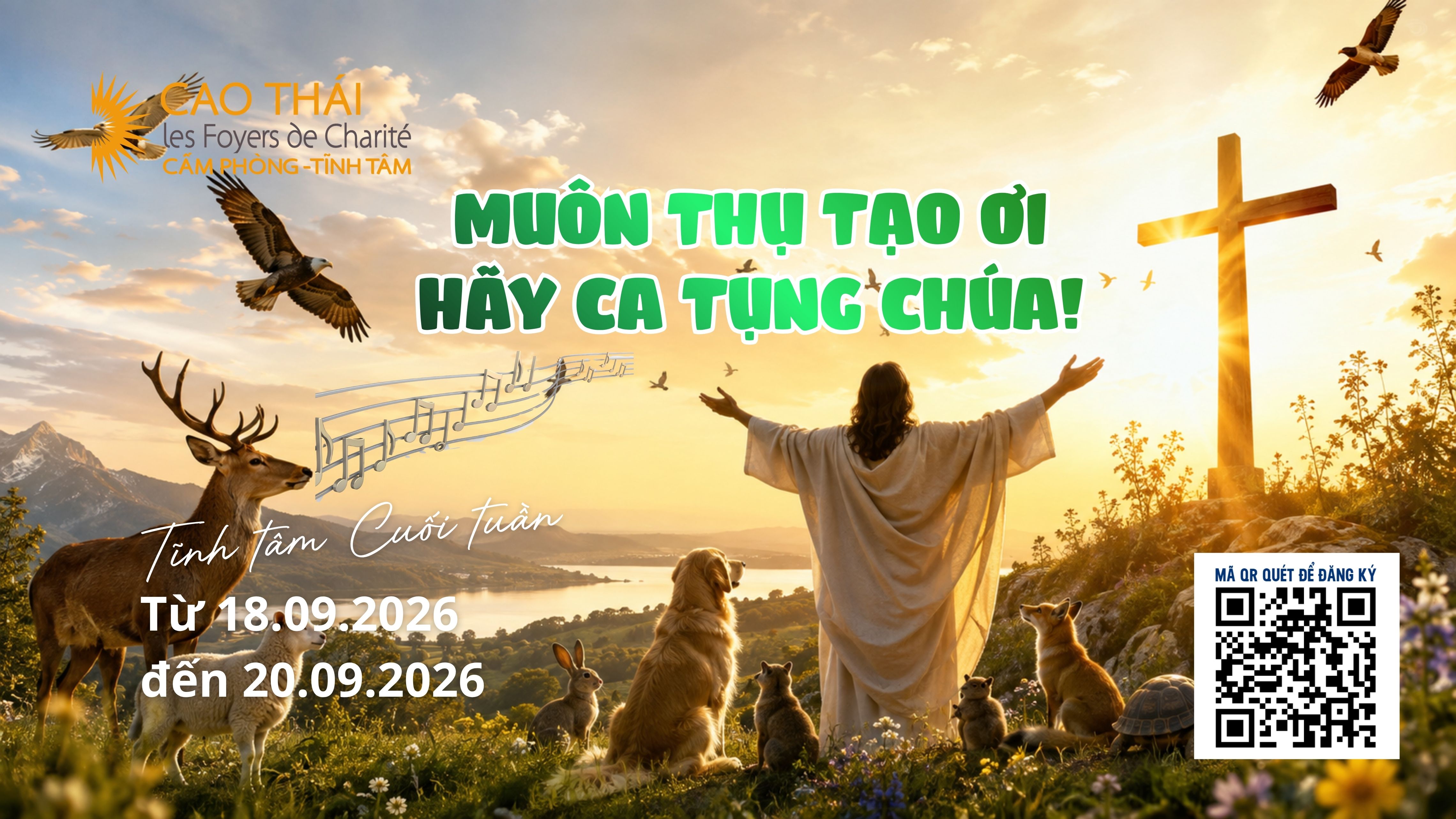 Tĩnh tâm Cuối tuần, từ 18.09-20.09.2026