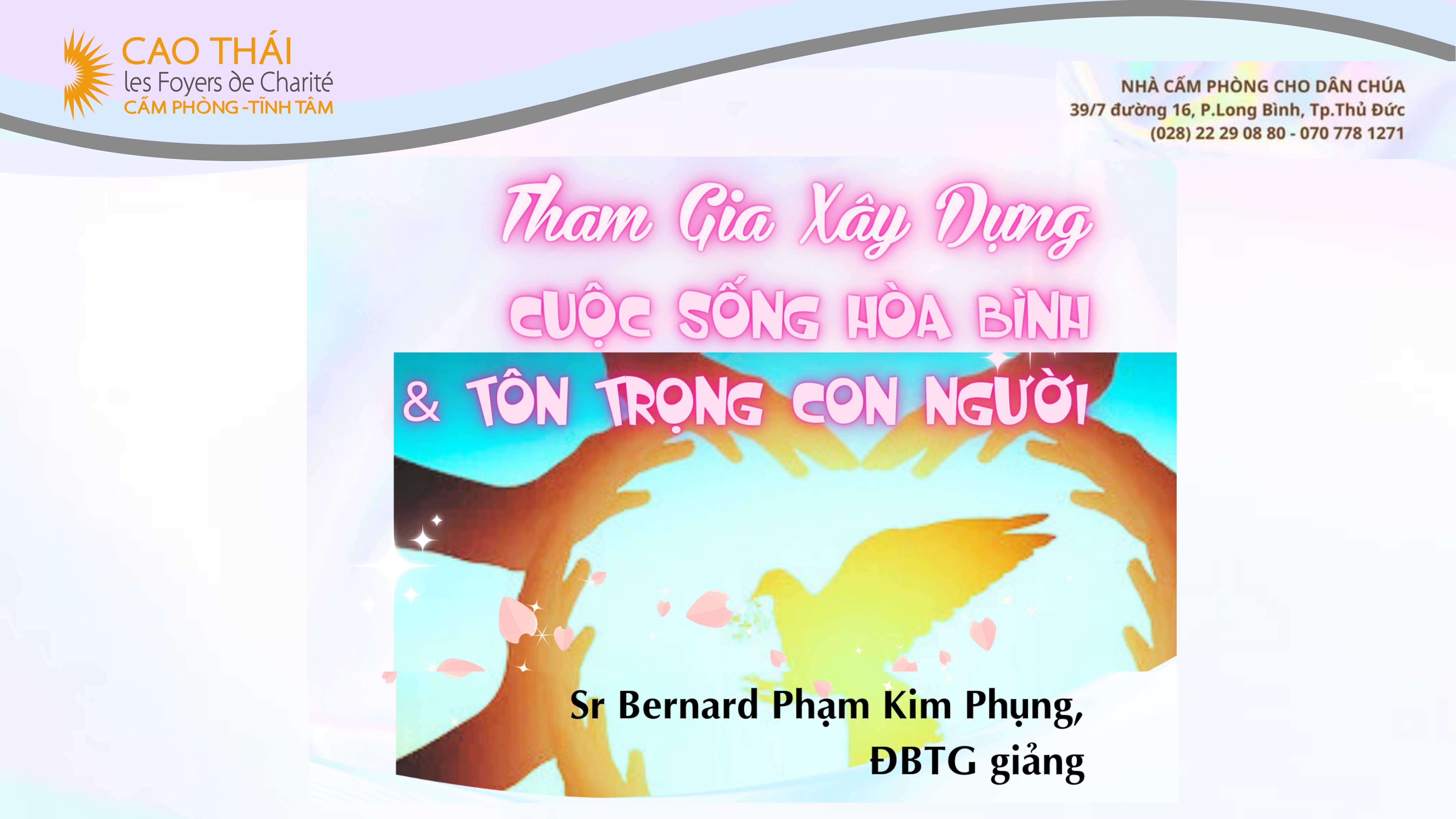 Tĩnh Tâm Cuối Tuần, từ 15.11.2024 - 17.11.2024