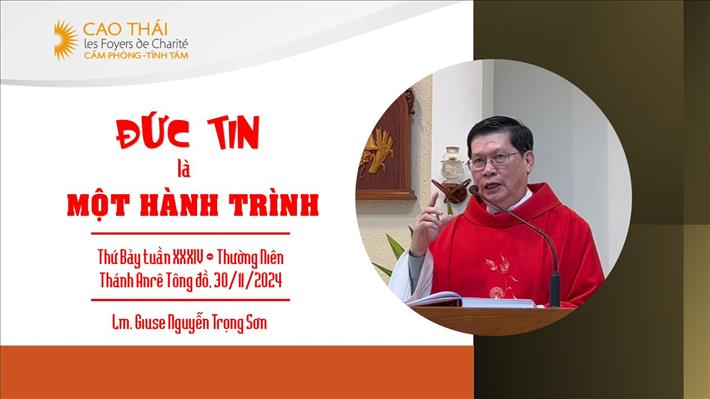 Đức tin là một hành trình - Thánh Anrê Tông đồ, Lm. Giuse Nguyễn Trọng Sơn